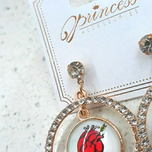 3 For $15 Loteria El Corazon Dangle Earrings NEW - Picture 3 of 3
